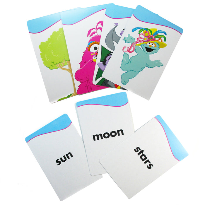 3 Sesame Street Flash Card Beginning Words Numbers Alphabet ABC Learning Kid Fun