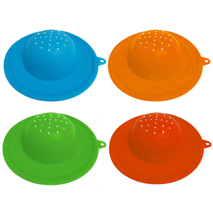 2Pc Kitchen Sink Strainer Silicone Filter Drain Protector Food Trap Debris Waste
