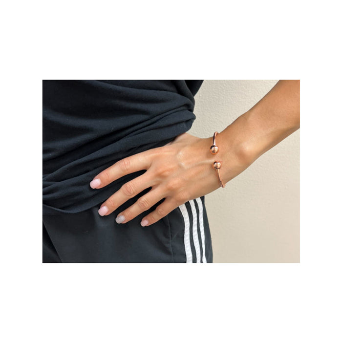 2Pc Men Women Magnetic Copper Bracelet Therapy Arthritis Healing Energy Quality