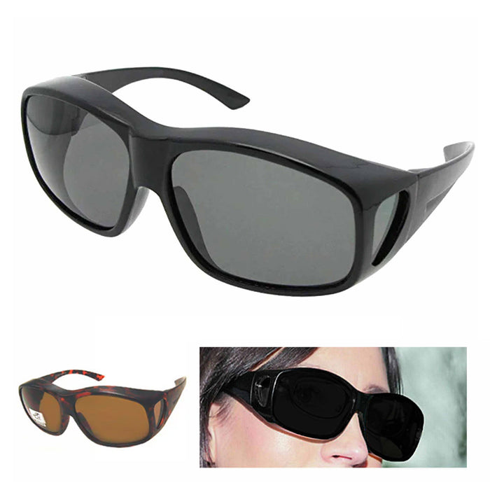 2 Pc Men Women Fit Over Rx Glasses Extra Large Safety Goggles Protective UV Lens