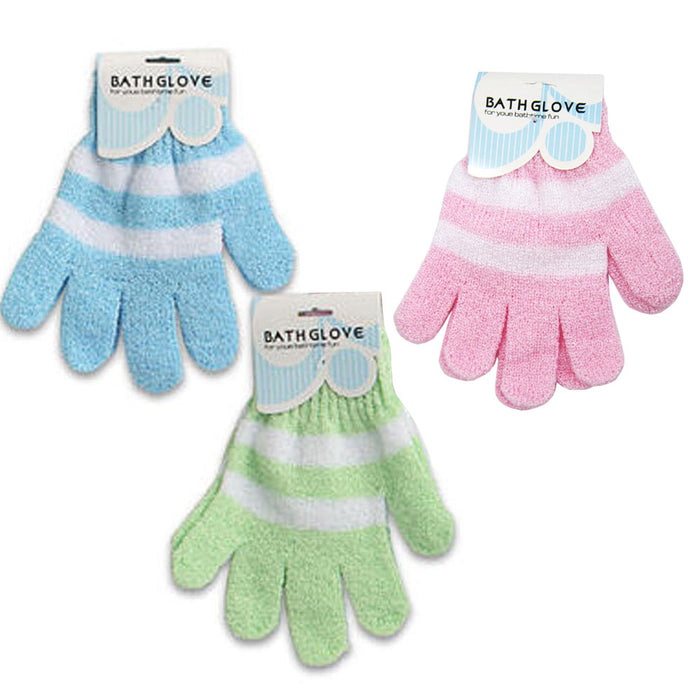 1Pair Bath Shower Soap Foam Gloves Exfoliating Massager Body Wash Scrub Spa Skin