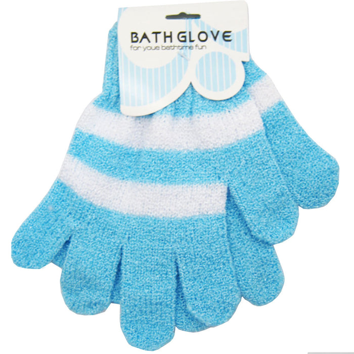 4 Pairs Heavy Exfoliate Glove Dead Skin Bath Shower Spa Massage Body Scrub Loofa