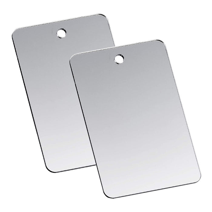 2 Pack Signal Mirror Lightweight Emergency Shatterproof Survival Camping Hiking