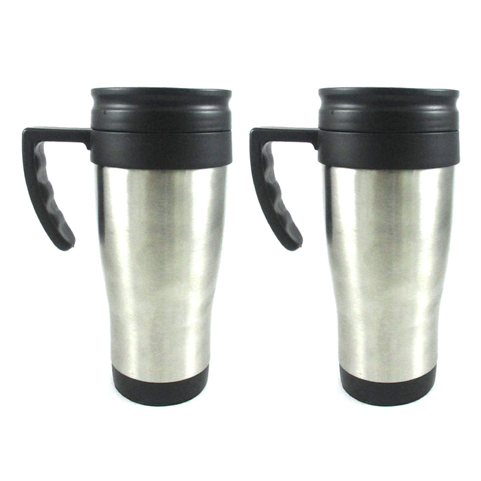 2PK Stainless Steel 14oz Tumbler Insulated Double Wall Coffee Tea Mug Travel Cup