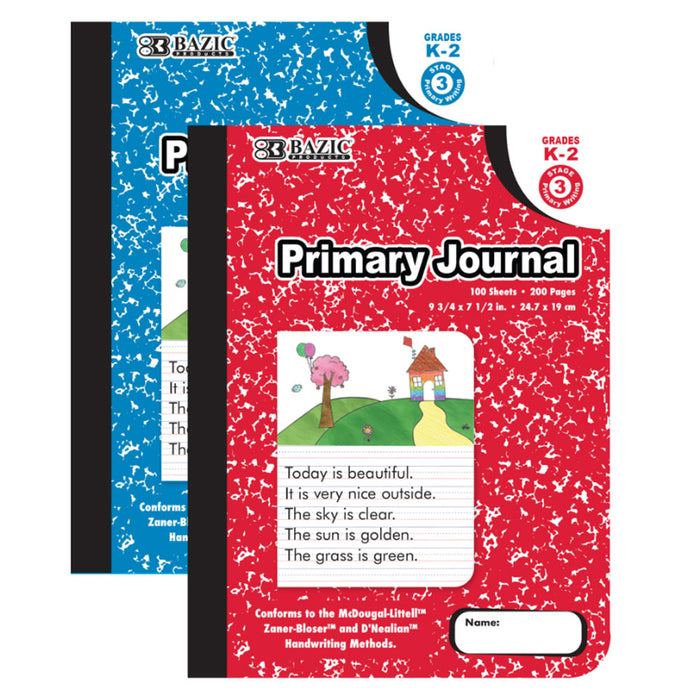 5 Primary Composition Journal Books School Supply Handwriting Notebook Grade K-2