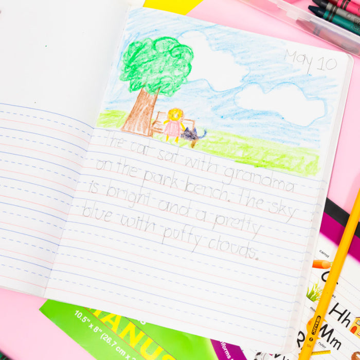 10 Primary Journal Composition Books K-2 Grade School Handwriting Notebook Kids