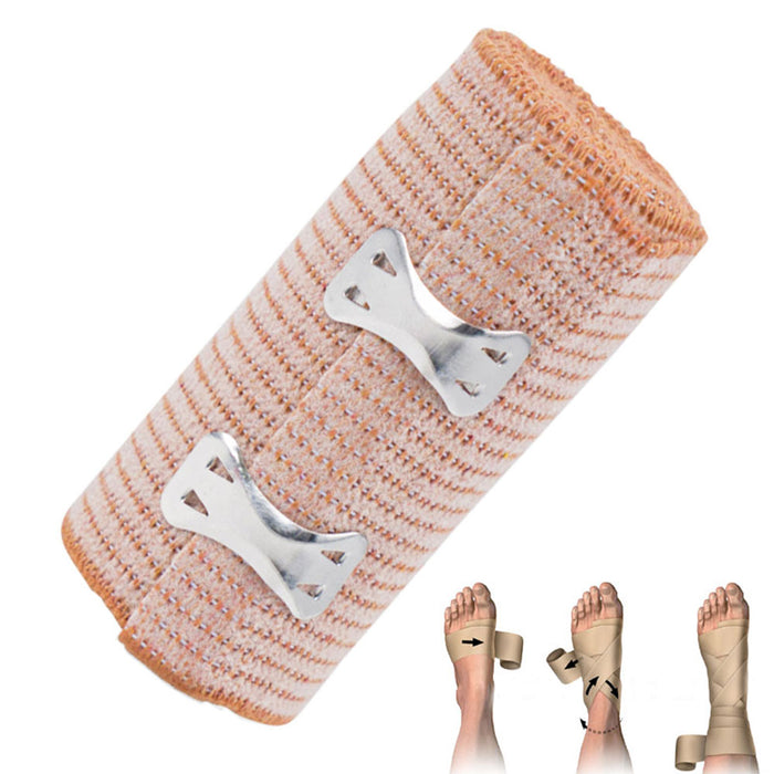 4 Pack Elastic Bandages 3 inches Body Wrap Ankle Wrist Foot Sports First Aid Kit