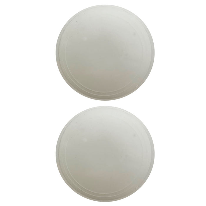 2 Pc Door Knob Wall Protector Shield Round White Self Adhesive Prevents Holes !