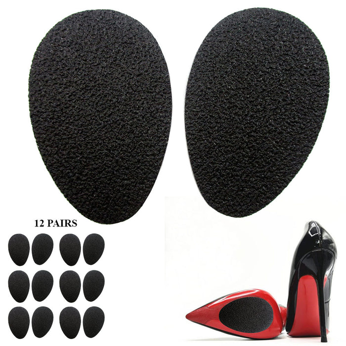12 Pair Non Slip Cushion Anti Slip Pads Shoe Sole Grip Protector Replacement Lot