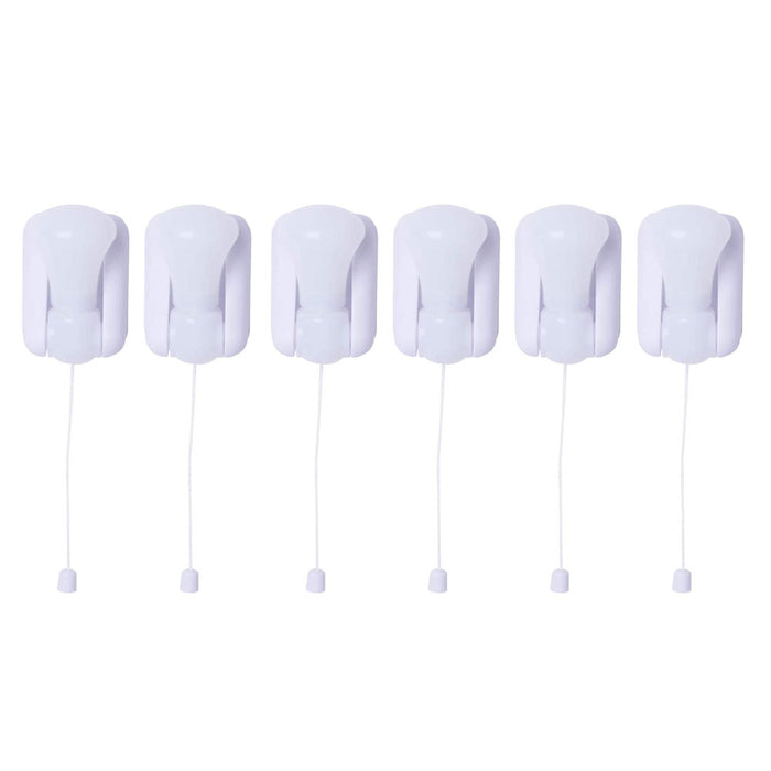 6 Pk Portable LED Bulb Cabinet Lamp Night Light Battery Self Adhesive Wall Mount