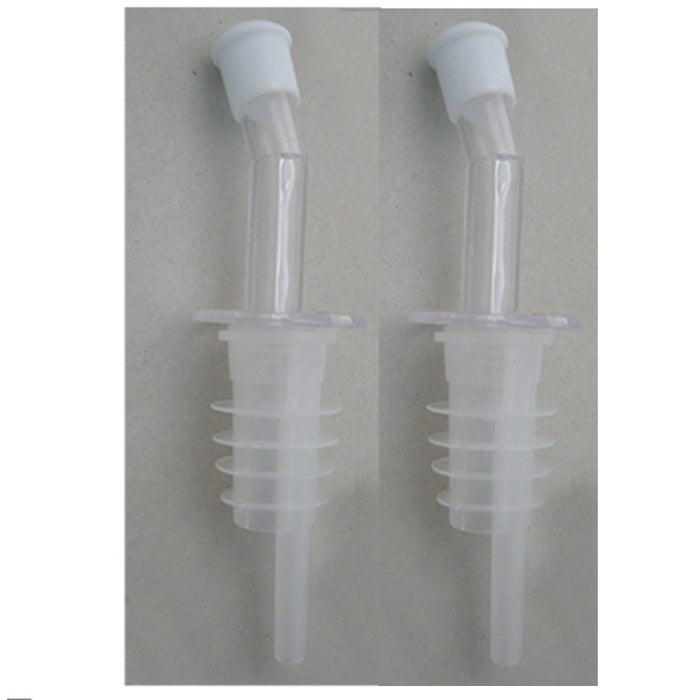 12 Bottle Pourers Wine Liquor Stopper Flair Spout Bar Plastic Free Flow Pour New