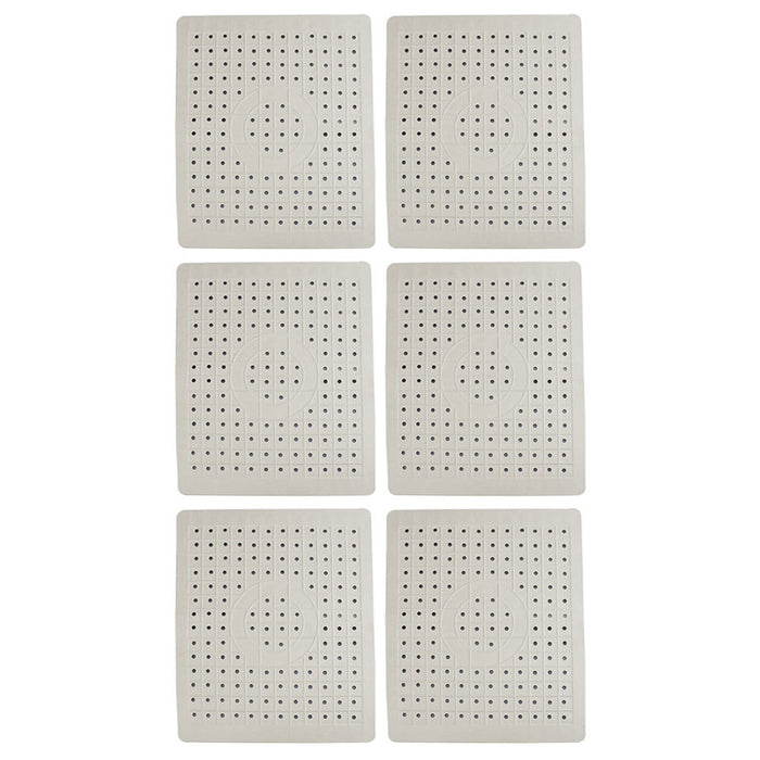 6 PC Kitchen Sink Mat Protector Mesh Drain Access Soft Rubber Non Slip 10" x 12"