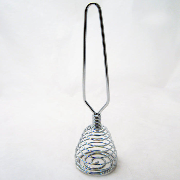 French Whisk Egg Beater Chrome Steel Coil Wire Whip Chef Hand Handle New Cook