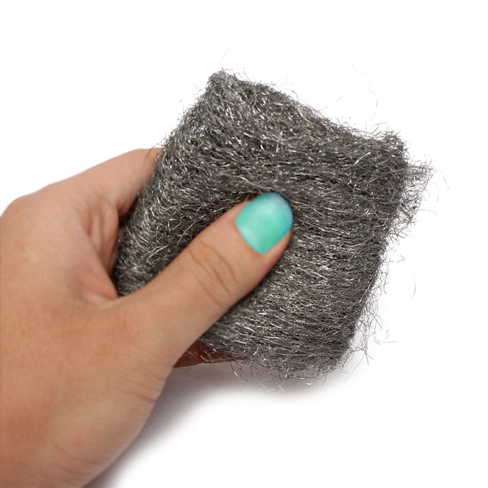 Steel Wool 12 Pads Super Fine Final Finish Polish Kitchen Grill Wire Pan Cleaner