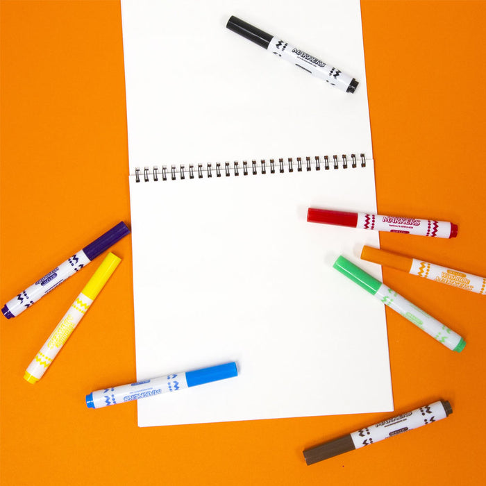 32 PC Broad Line Washable Markers Classic Colors Kids School Brilliant Color New