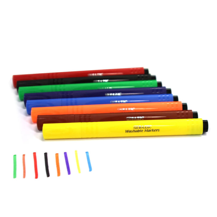 32 PC Jumbo Washable Markers Kids Arts Crafts School Broad Line Marker Colors