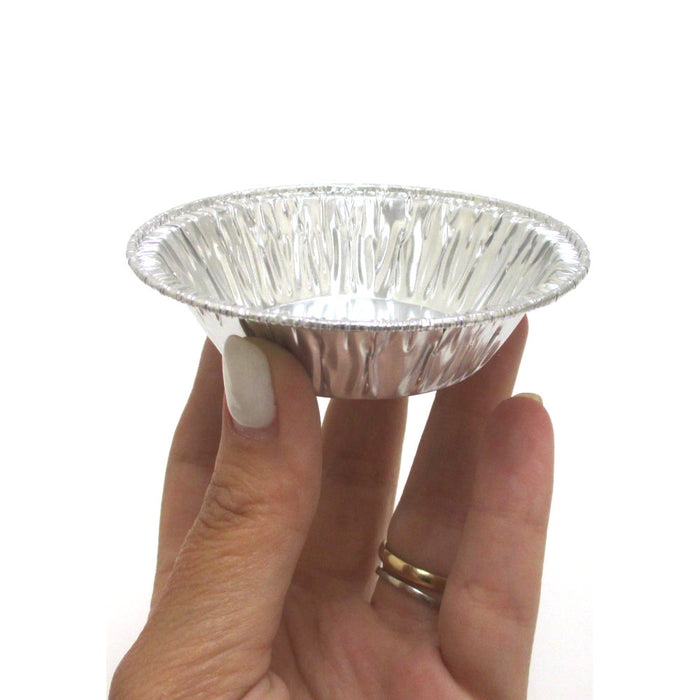 500 Pc Aluminum Foil Tart Pan Mini Pie 3-3/8" Small Round Dish Baking Tin Bulk