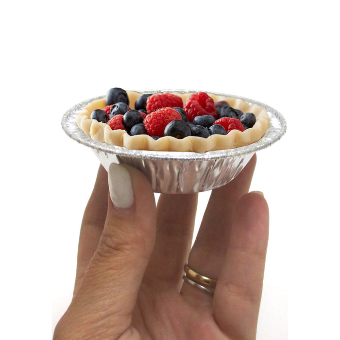 250 Pc Small Foil Pie Dishes Jam Tart Pans 3-3/8" Mini Aluminum Round Baking Tin