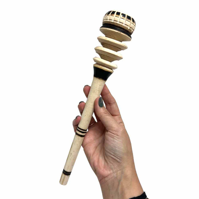 Authentic Artisanal Mexican Molinillo Whisk Hot Chocolate Frother Stirrer Madera