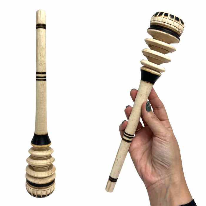 Authentic Artisanal Mexican Molinillo Whisk Hot Chocolate Frother Stirrer Madera