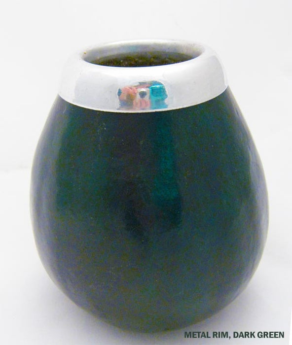 MATE GREEN NATURAL GOURD STRAW WITH BOMBILLA ENJOY DRINKING