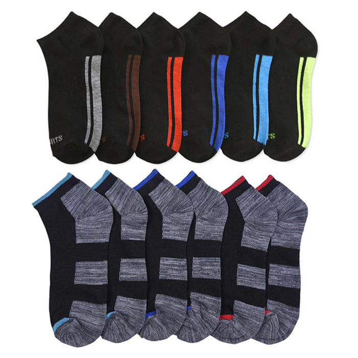 6 Pairs Ankle Quarter Crew Socks Mens Sport Cotton Women Low Cut Size 10-13 New