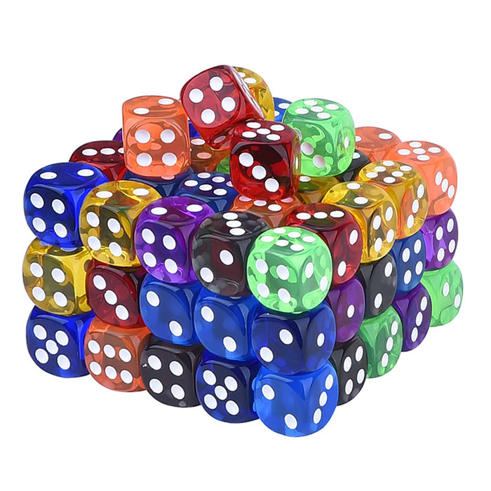 120 PC Multicolor Playing Dice Board Math Games Play Party Teaching Vintage