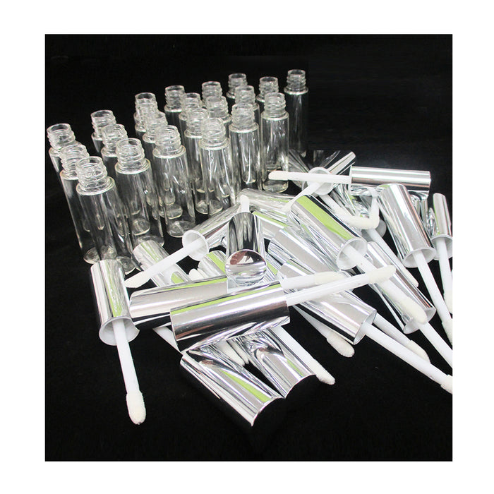 10 Pc Empty Gloss Plastic Container Lip Balm Cosmetic PET Tube Clear Bottles 8ML