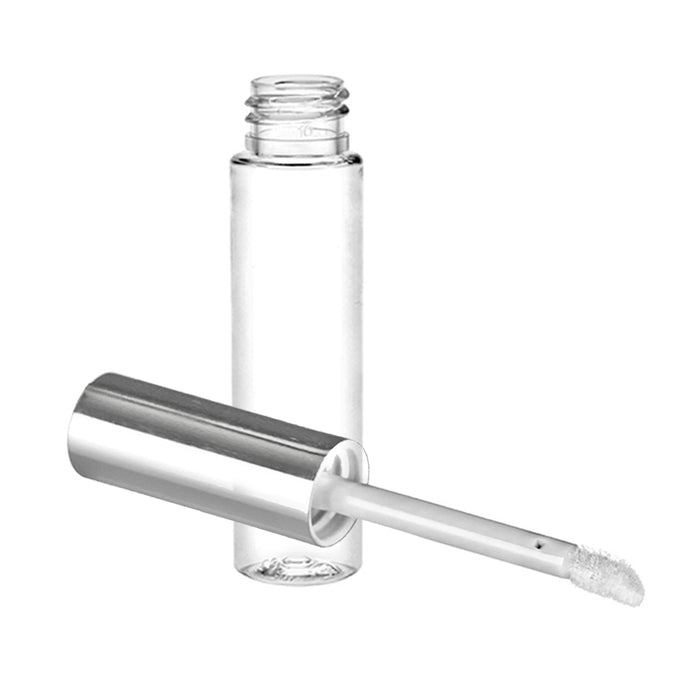 5 Empty PET Clear Lip Gloss Bottle 8ML Tube Balm Container Stopper Not Included