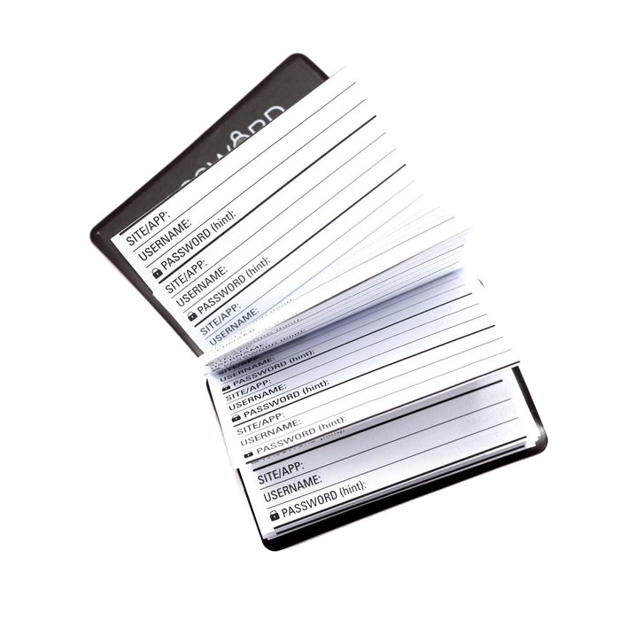 2X Kikkerland Mini Password Book Accordion Organizer Keep Personal Reminder Gift