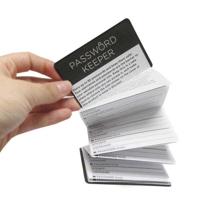 2X Kikkerland Mini Password Book Accordion Organizer Keep Personal Reminder Gift
