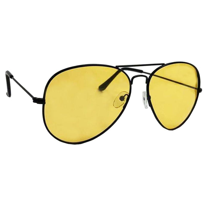 1 Pilot Polarized Sunglasses Fashion Yellow Lens Night Driving Glasses Men Women