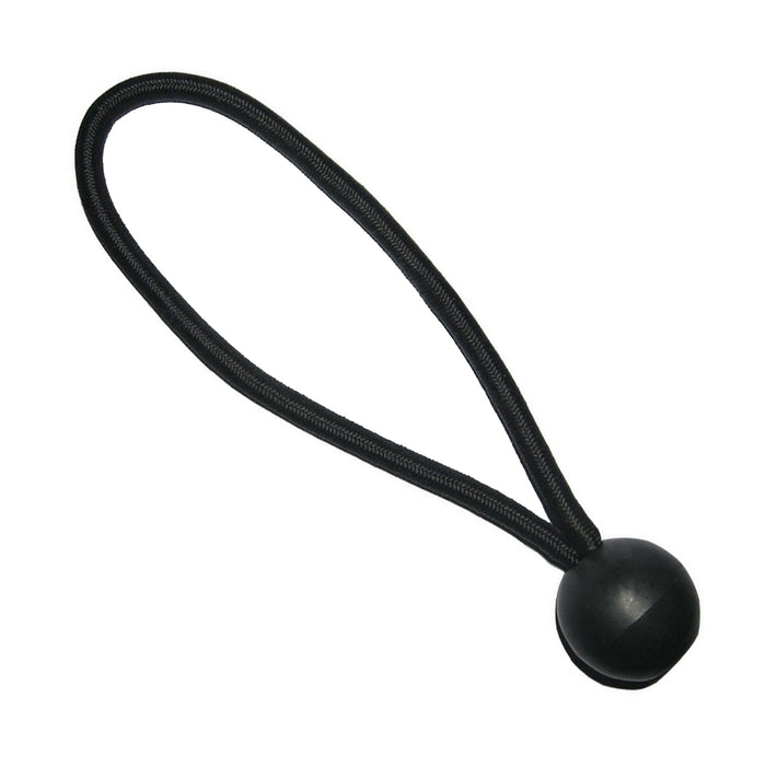 (100) 6" Heavy Duty Black Ball Bungee Cord Tarp Tie Down Strap Bungi Canopy Tent