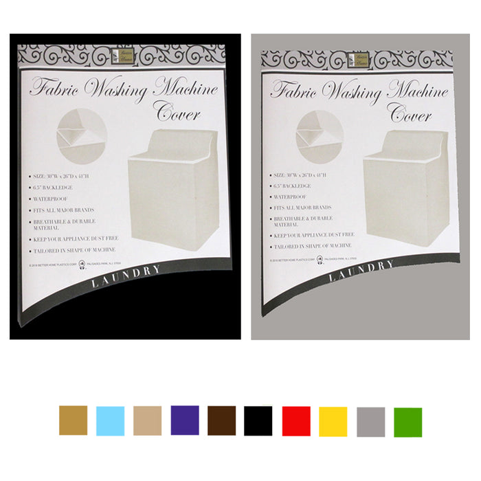 2X Zippered Washing Machine Cover Top Dust Protection Waterproof 30" X 26" X 41"