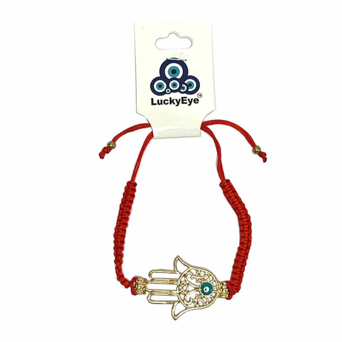 Hamsa Evil Eye Red String Good Luck Friendship Blessing Celebrity Style Bracelet