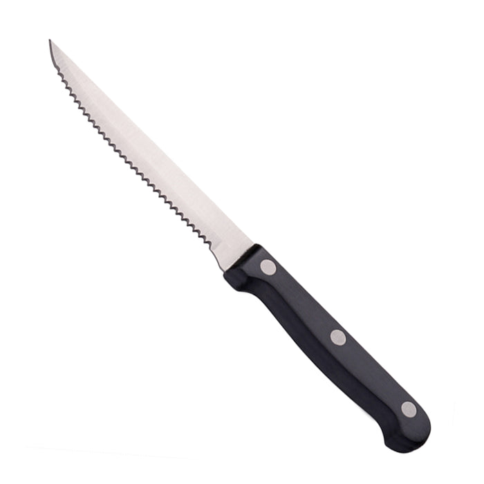 4PC Steak Knives Stainless Steel Serrated Knife Utensil Slice Cutlery Kitchen