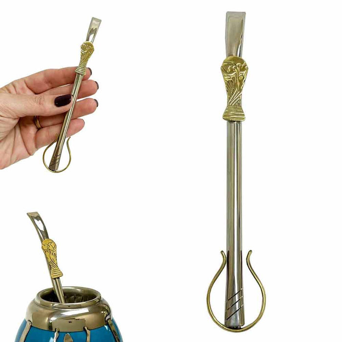 World Cup Bombilla Yerba Mate Straw Premium Alpaca Reusable Tea Mate Drinking