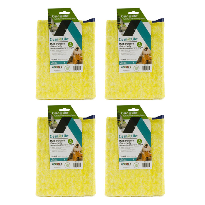 4 Pc Large Floor Cleaning Cloths Mop Broom Towel Absorbent Multipurpose Home 28"