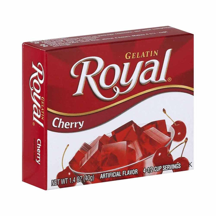 6 Pack Royal Gelatin Healthy Snacks Dessert Cherry Flavor Kids Party Jelly Shots