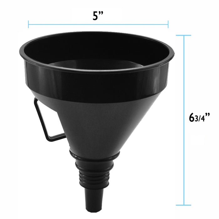 Flexible Spout Funnel Engine Oil Fluids Gasoline Kerosene Car Extension Hose Set