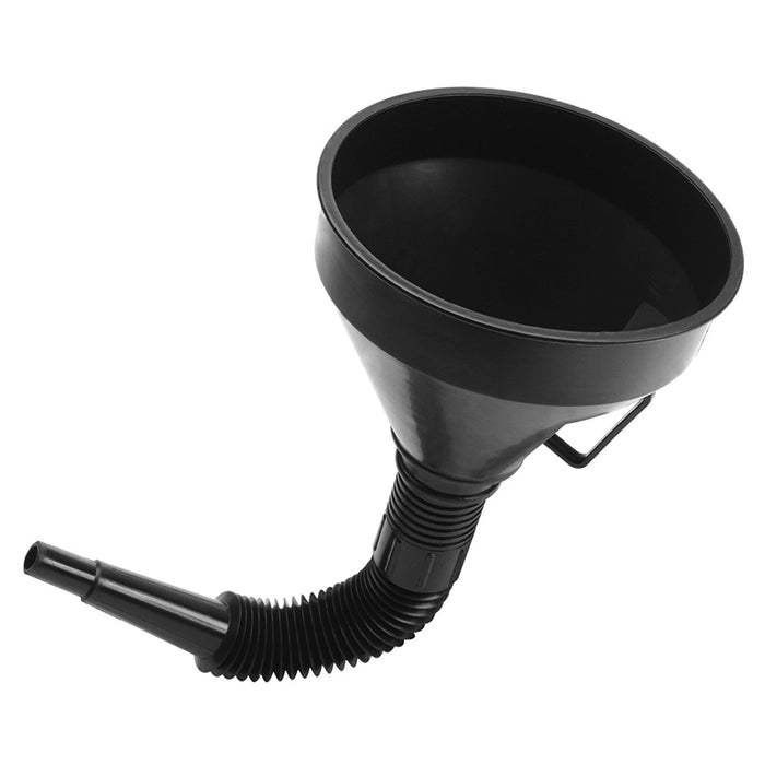 2 FUNNELS Flex Extension Filter Screen Gas Automotive Engine Oil Fluid Gasoline