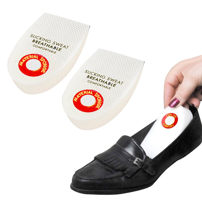 3 Pair Memory Foam Heel Cushion Instant Comfort Remedy Fits Any Shoe Size Womens