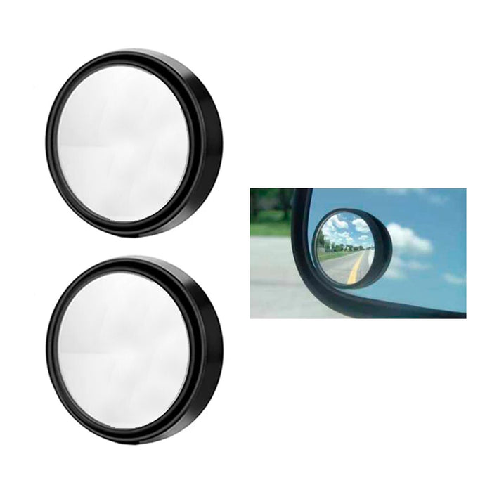 4 Pack Round Blind Spot Mirror HD Glass Convex Wide Angle Rearview Self Adhesive
