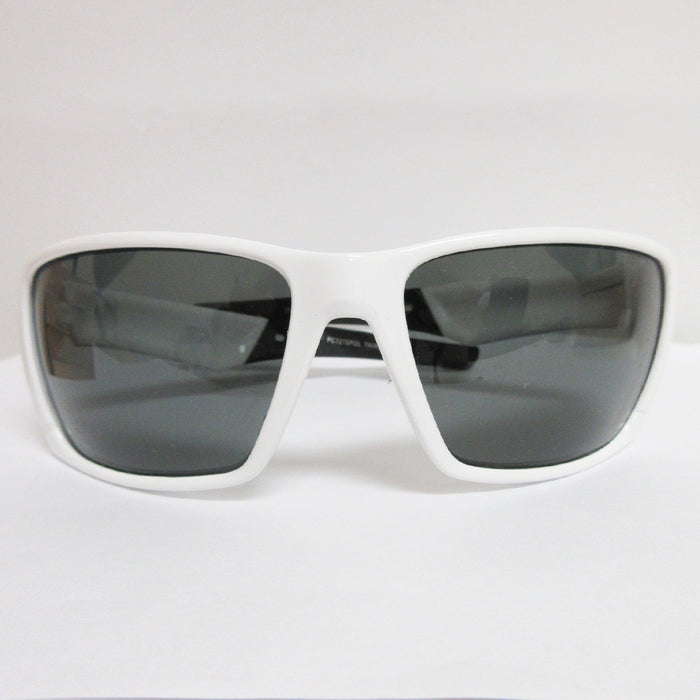 Mens Polarized Sunglasses 100% UV Smoke Lens Anti Glare Fishing Motorcycle White