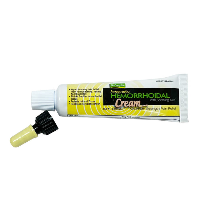 2 Pack Hemorrhoid Cream With Soothing Aloe Max Strength Anesthetic Pain Relief