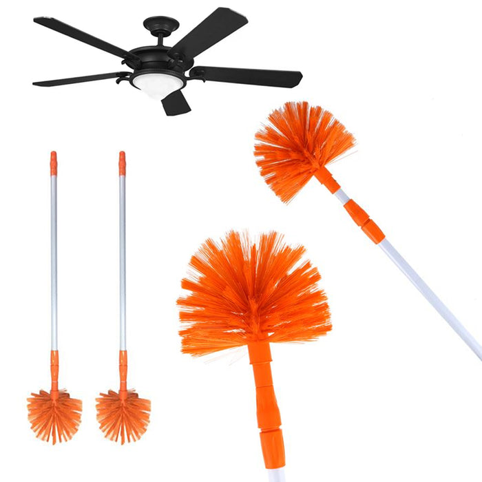 2 Pack Cobweb Corner Dusters Cleaning Telescopic Pole Ceiling Molding Floor Vent