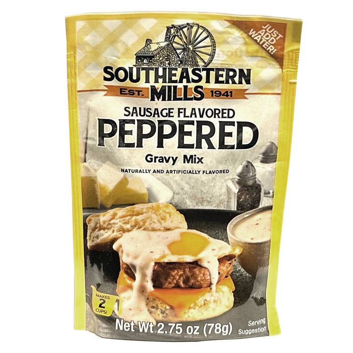 4pk Southeastern Mills Old Fashioned Peppered Gravy Mix Sausage Flavored 2.75oz