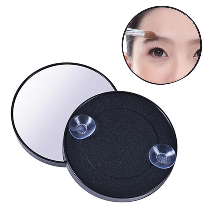 Portable Makeup Mirror 5X Magnification Suction Cups Travel Bathroom Shower 3.3"