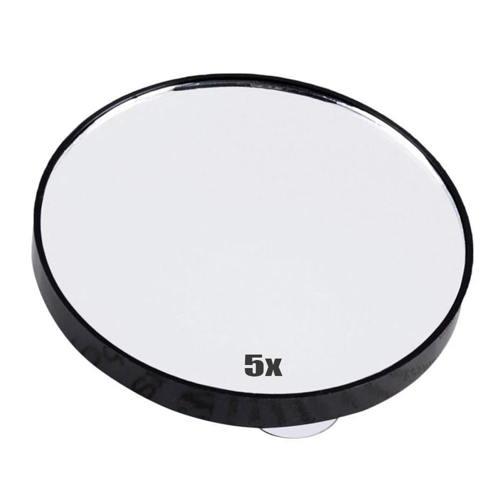 Magnifying Mirror 5X Suction Cup Makeup Travel Portable Shower Bathroom Cosmetic
