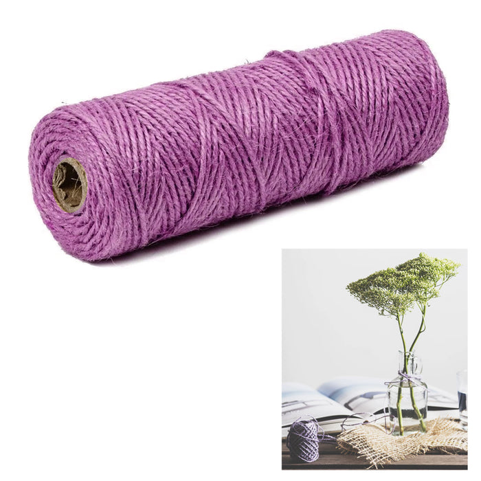 6 Rolls Natural Hemp Twine Cord 1mm Hemptique Art Craft Color String 70g - 295ft